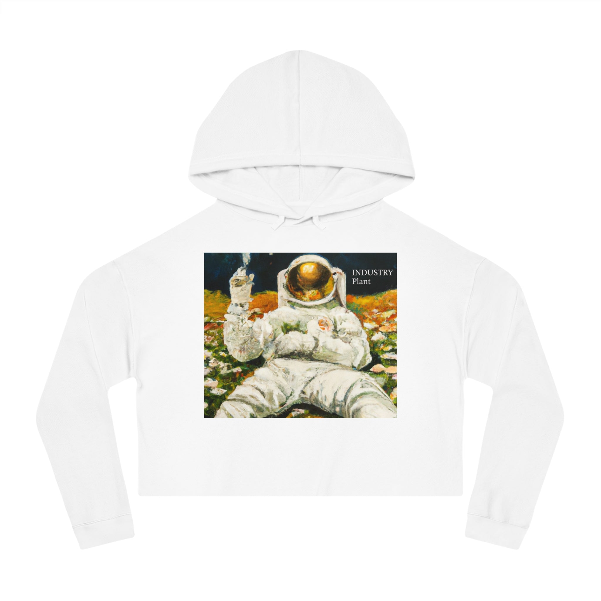 ASTRO STONER Chic Women's Cropped Hoodie by INDUSTRY PLANT @AutoPaybump