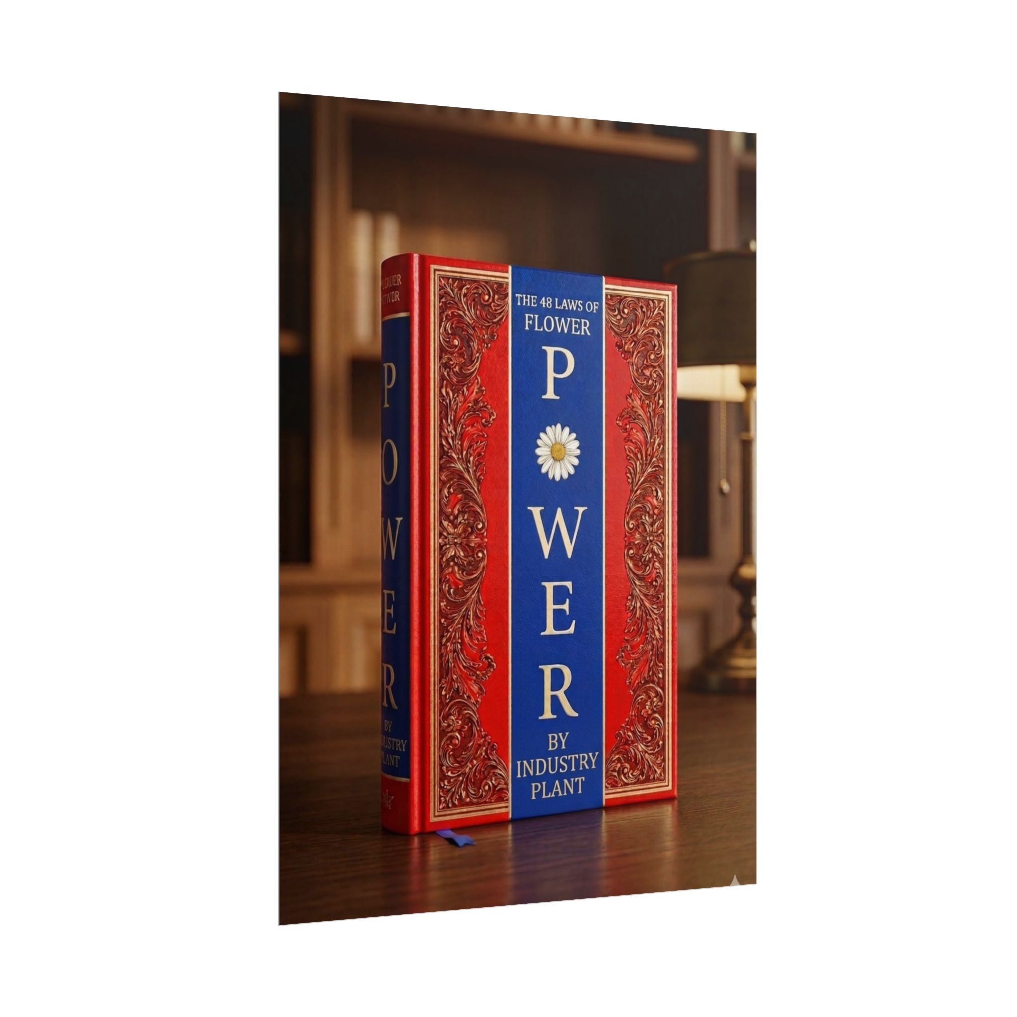 48 LAWS OF FLOWER POWER Book Cover Poster — Vintage Floral Baroque Decorative Fine Art Poster by INDUSTRY PLANT @AutoPaybump