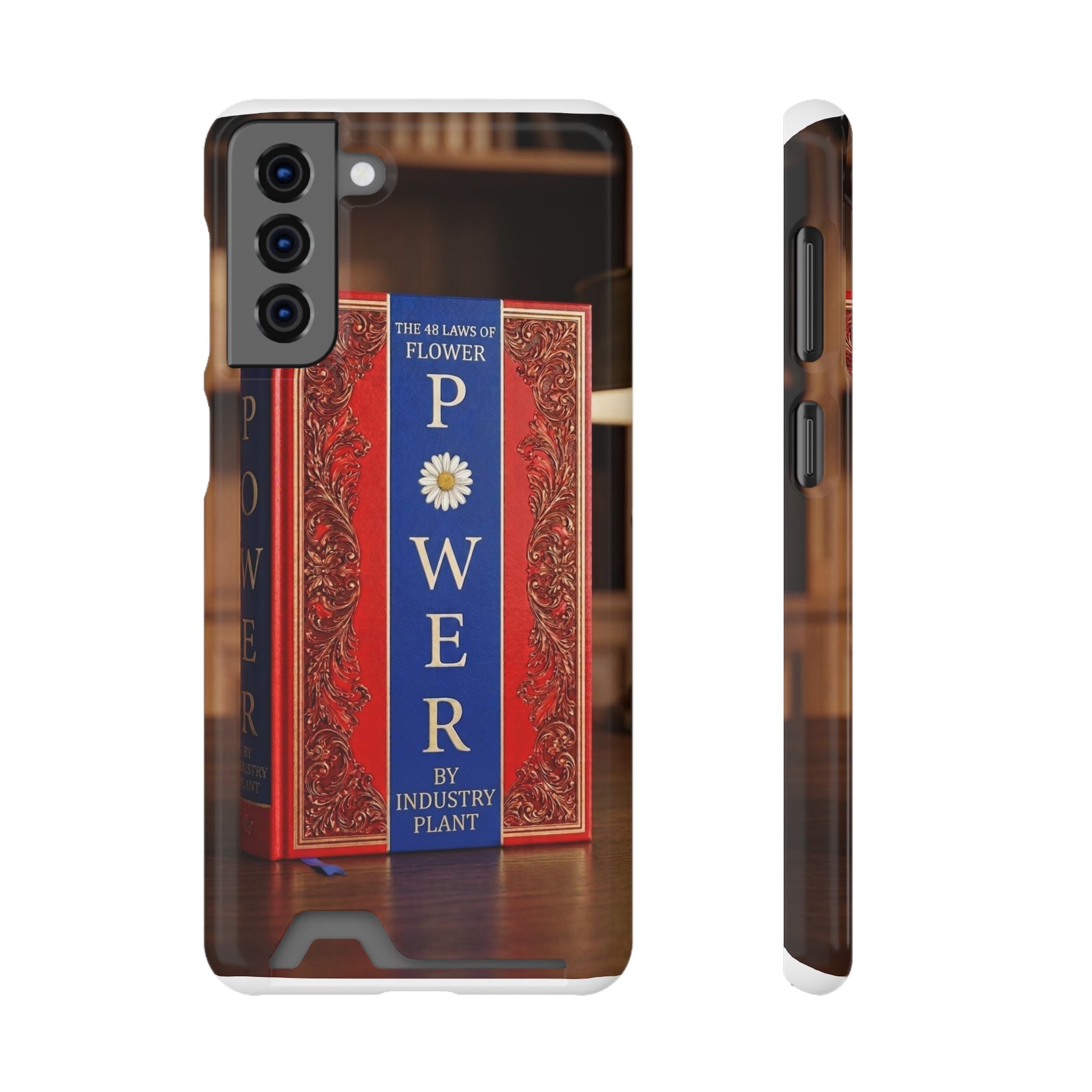 48 LAWS of FLOWER POWER Stylish Phone Case with Card Holder by INDUSTRY PLANT