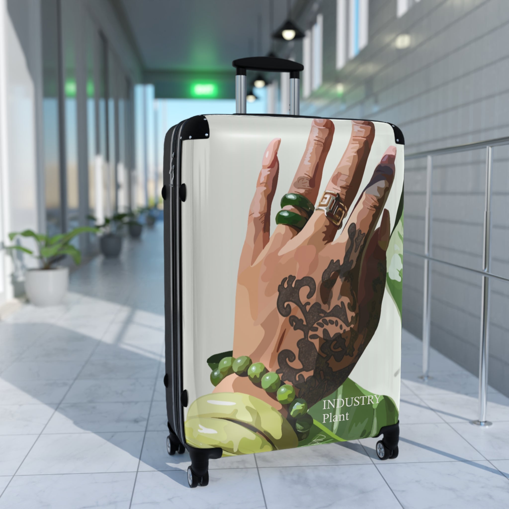 TATTED GREEN THUMB Suitcase by INDUSTRY PLANT by @AutoPaybump