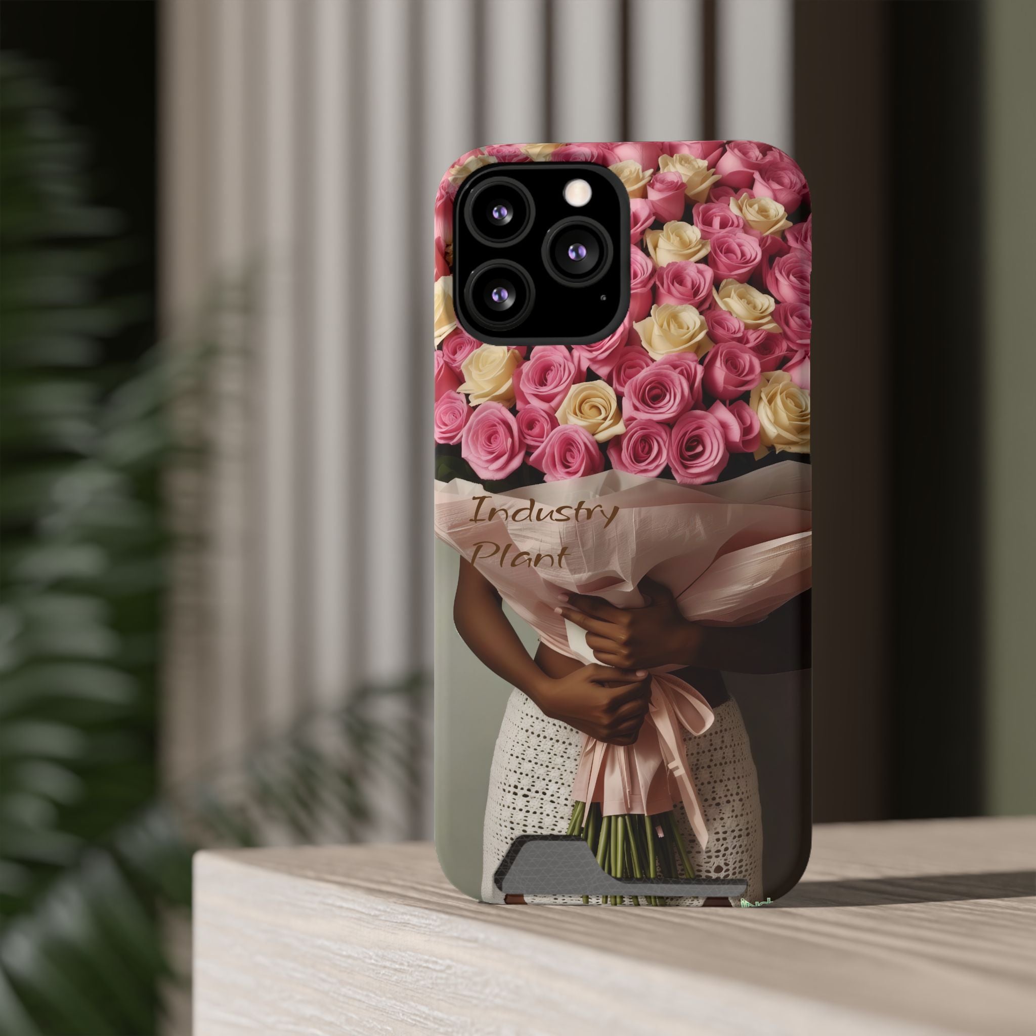 XOXO MS. BLOOMINGDALES PINK Stylish Phone Case with Card Holder by Industry Plant @AutoPaybump