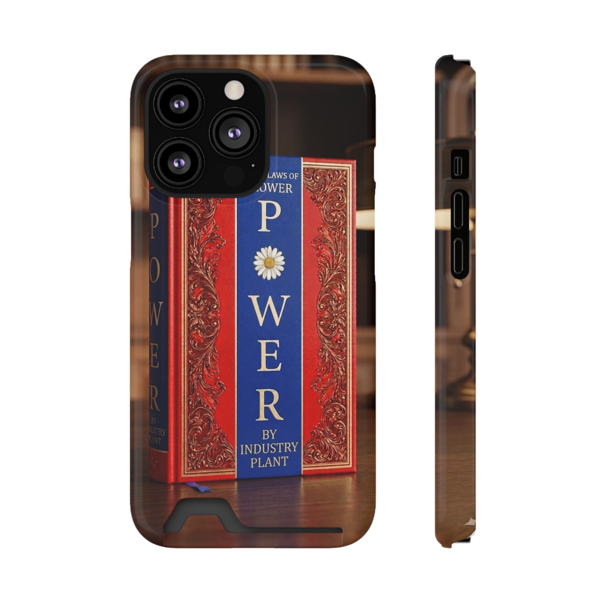 48 LAWS of FLOWER POWER Stylish Phone Case with Card Holder by INDUSTRY PLANT