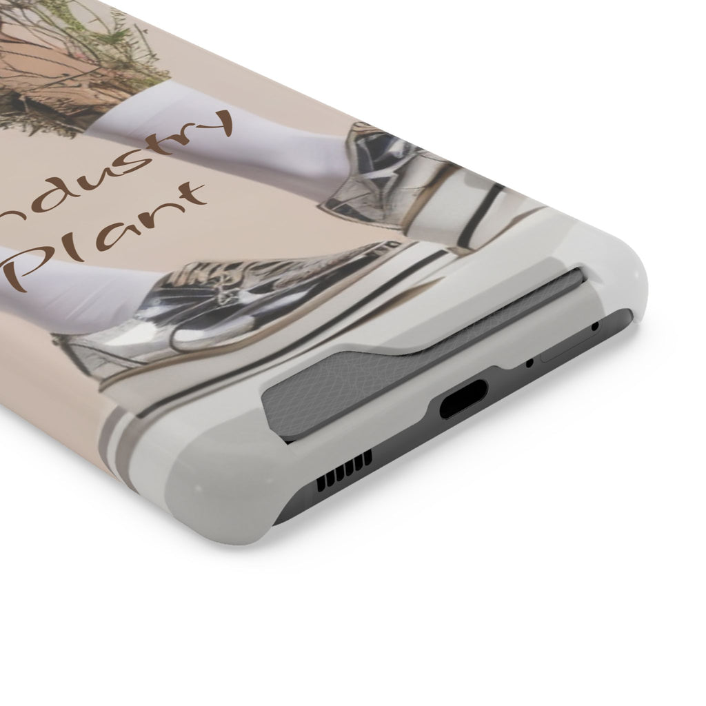 ALWAYS RUNNING ON PLANT POWER Stylish Phone Case with Card Holder by Industry Plant @AutoPaybump