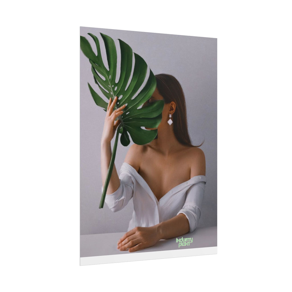MONSTERA MYSTIQUE Botanical Chic Fine Art Poster — Woman with Monstera Wall Fine Art by INDUSTRY PLANT @AutoPaybump