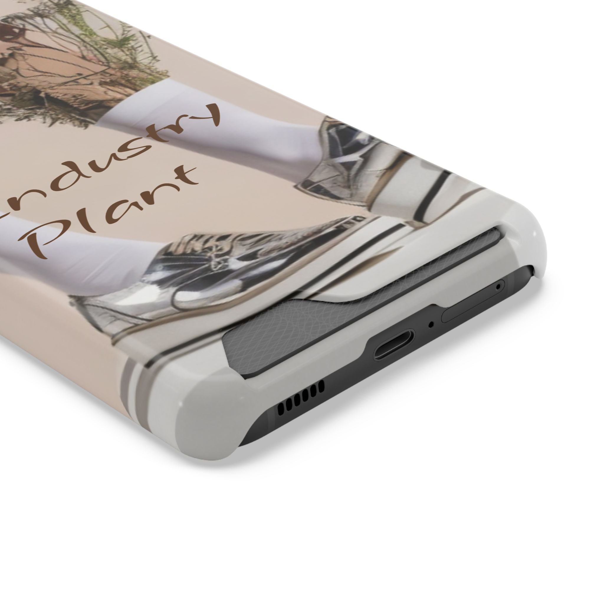 ALWAYS RUNNING ON PLANT POWER Stylish Phone Case with Card Holder by Industry Plant @AutoPaybump