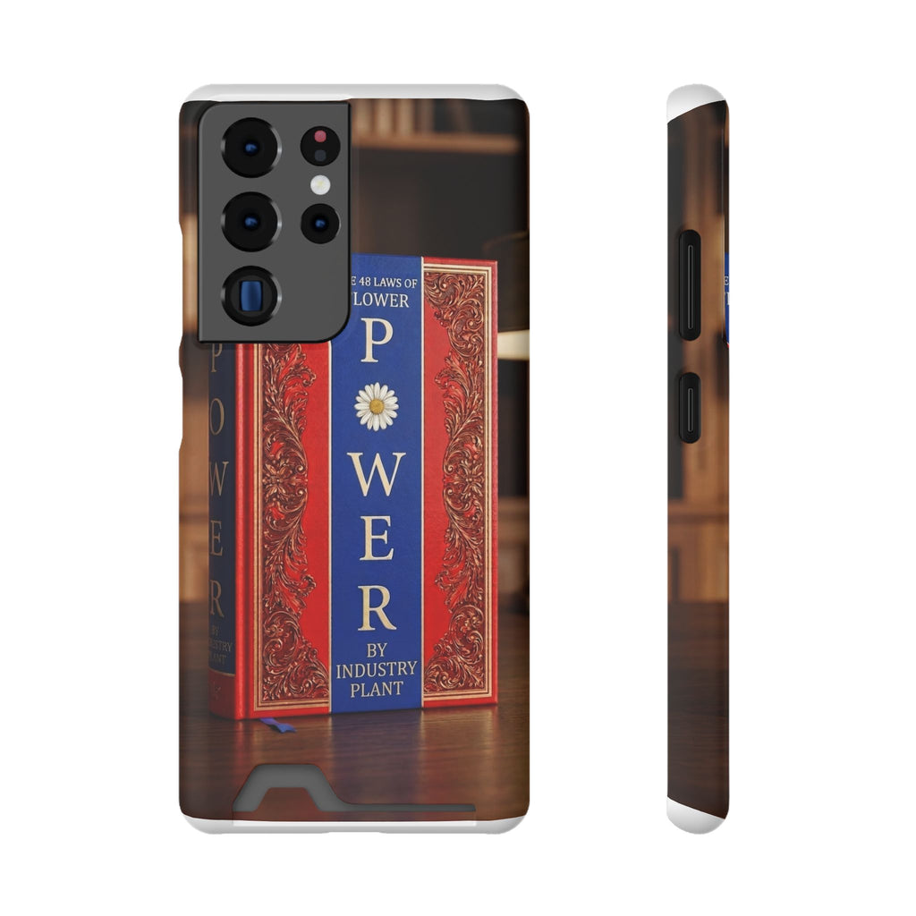 48 LAWS of FLOWER POWER Stylish Phone Case with Card Holder by INDUSTRY PLANT