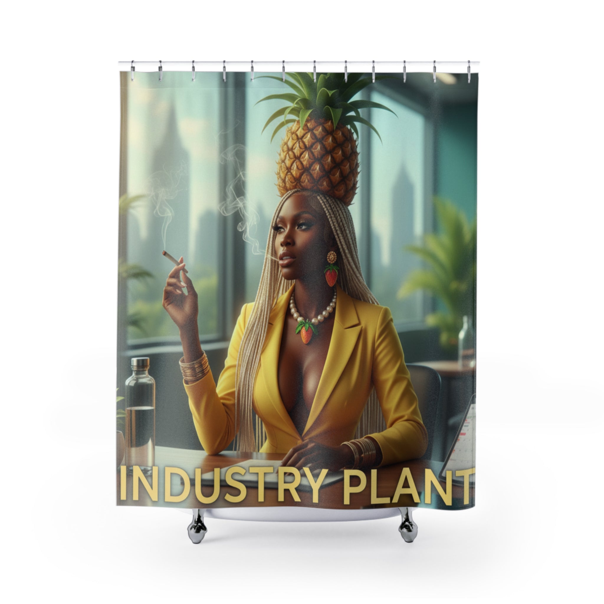 OSHUN EXHALES Shower Curtain by Industry Plant @AutoPaybump