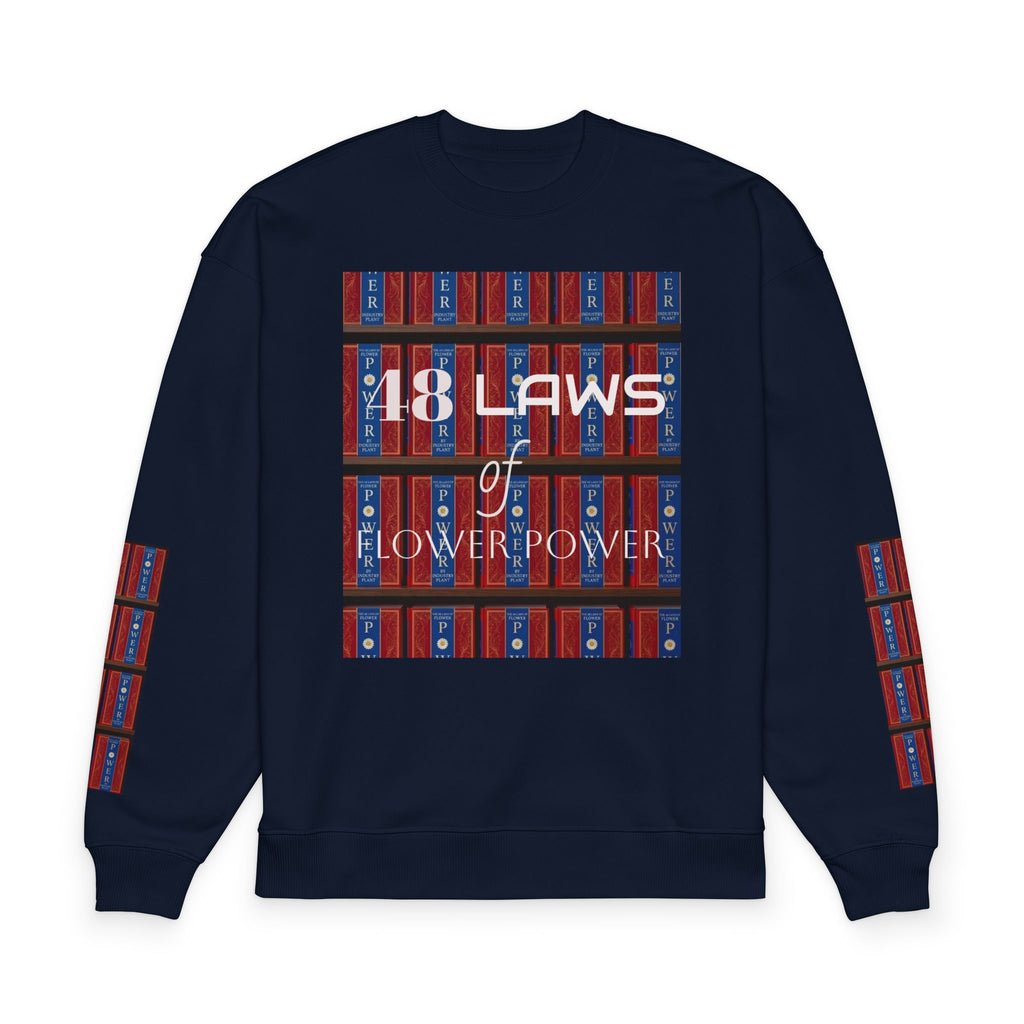 48 Laws of Flower Power Graphic Crewneck Sweatshirt by Industry Plant