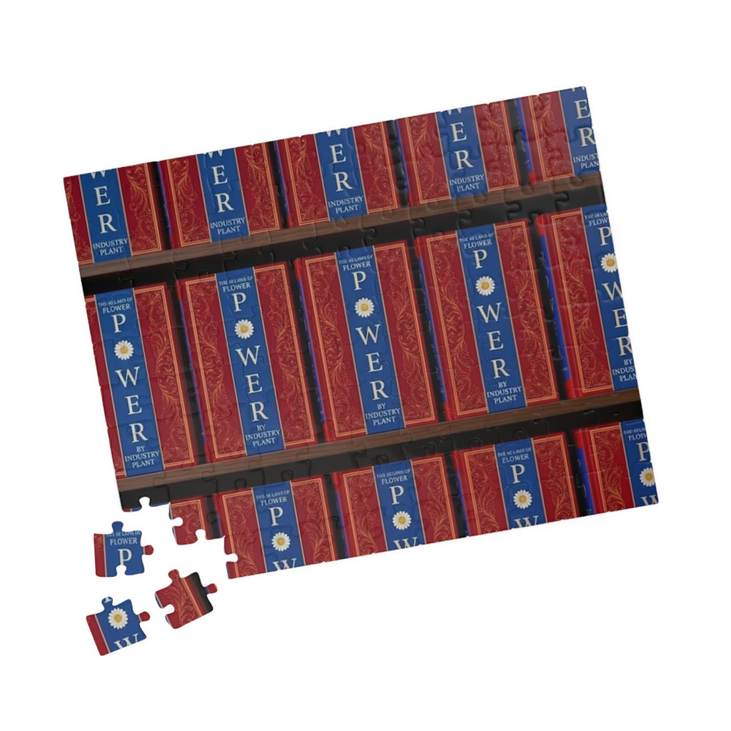 48 LAWS of FLOWER POWER Library Shelf Puzzle — 110/252/520/1014-Piece Jigsaw by Industry Plant