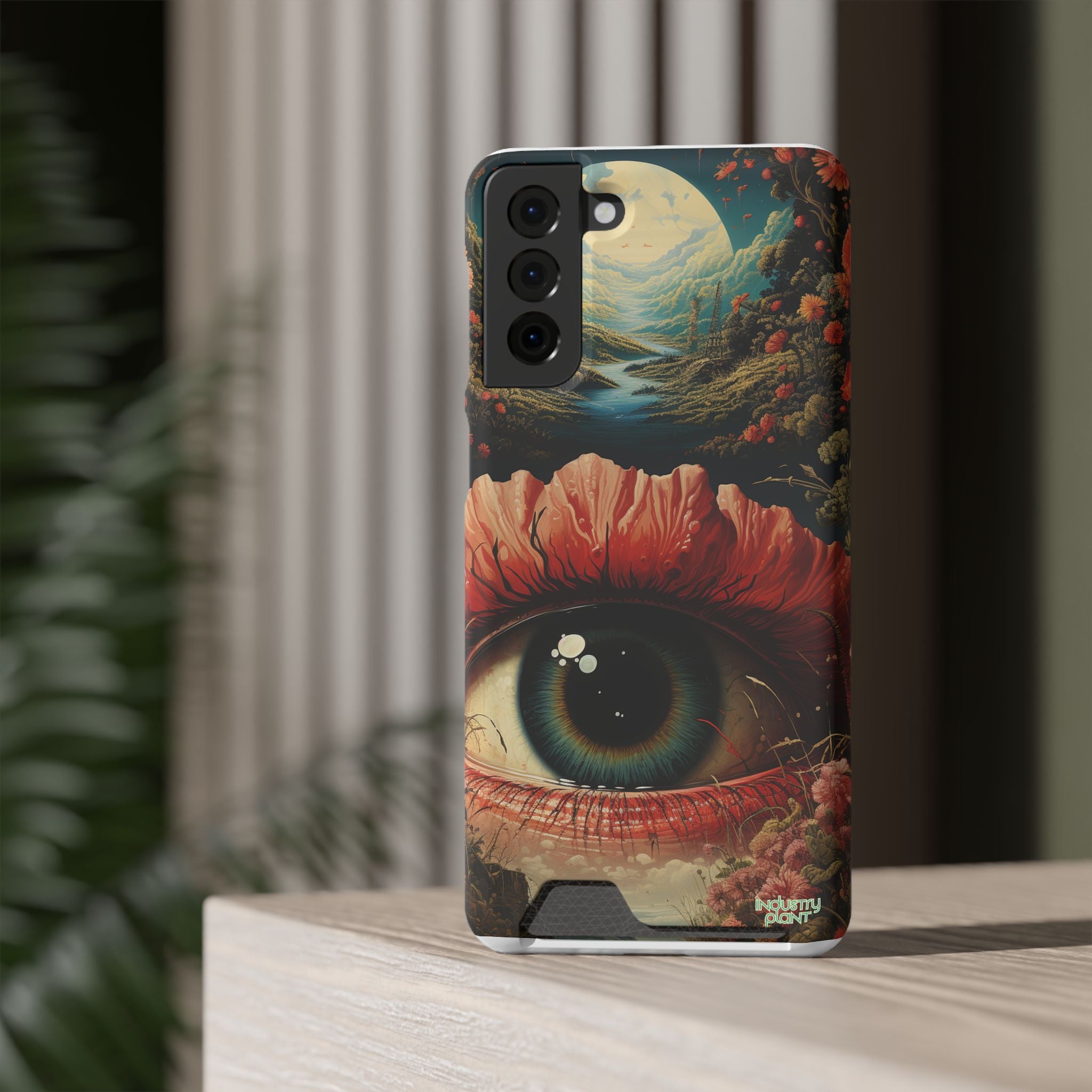 Eye Bloom Here... Stylish Phone Case with Card Holder by INDUSTRY PLANT @AutoPaybump