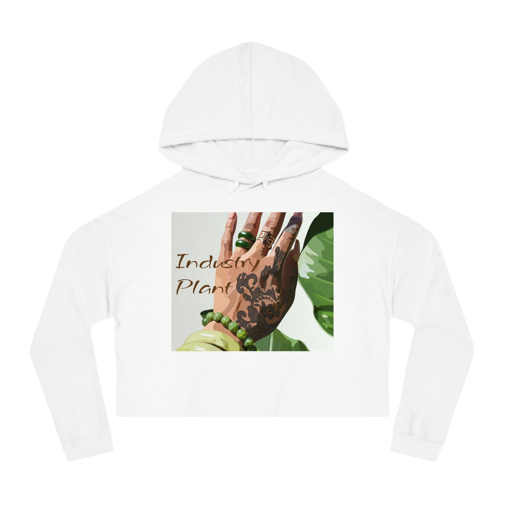 TATTED GREEN THUMB Chic Women's Cropped Hoodie by Industry Plant @AutoPaybump
