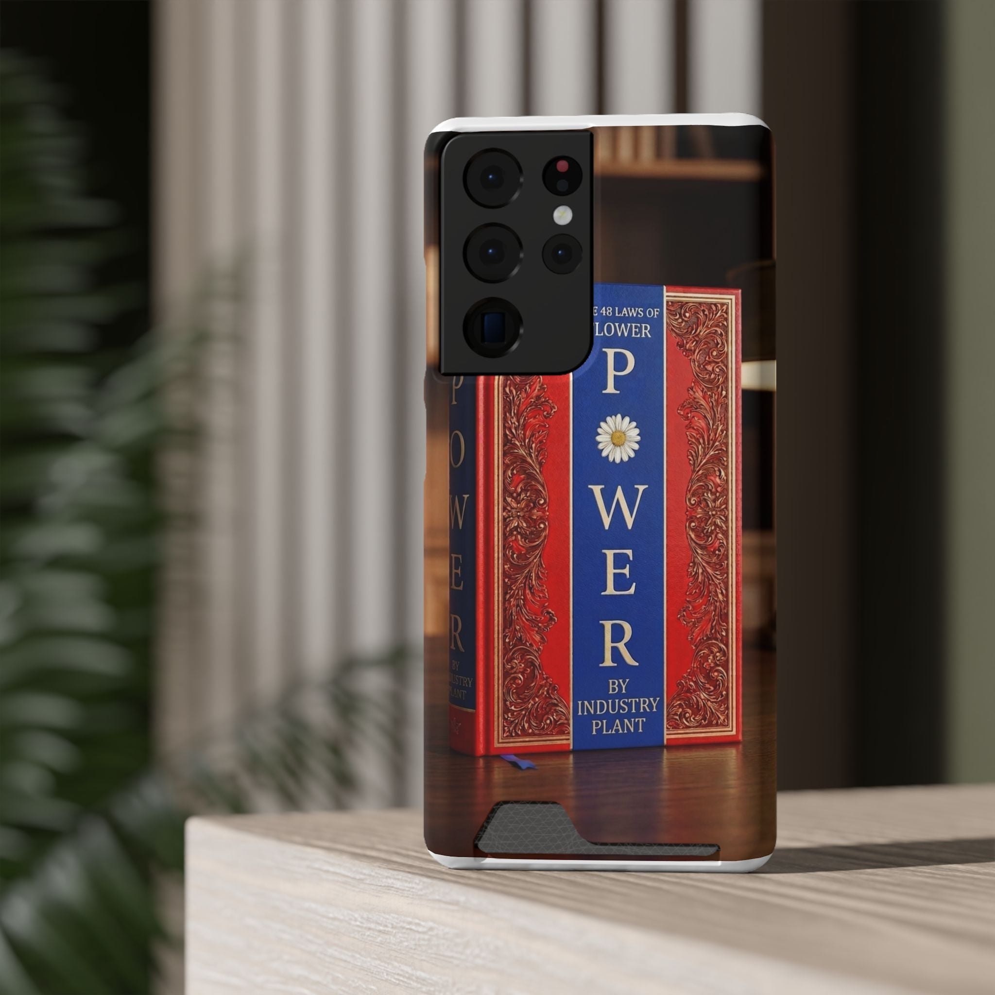 48 LAWS of FLOWER POWER Stylish Phone Case with Card Holder by INDUSTRY PLANT