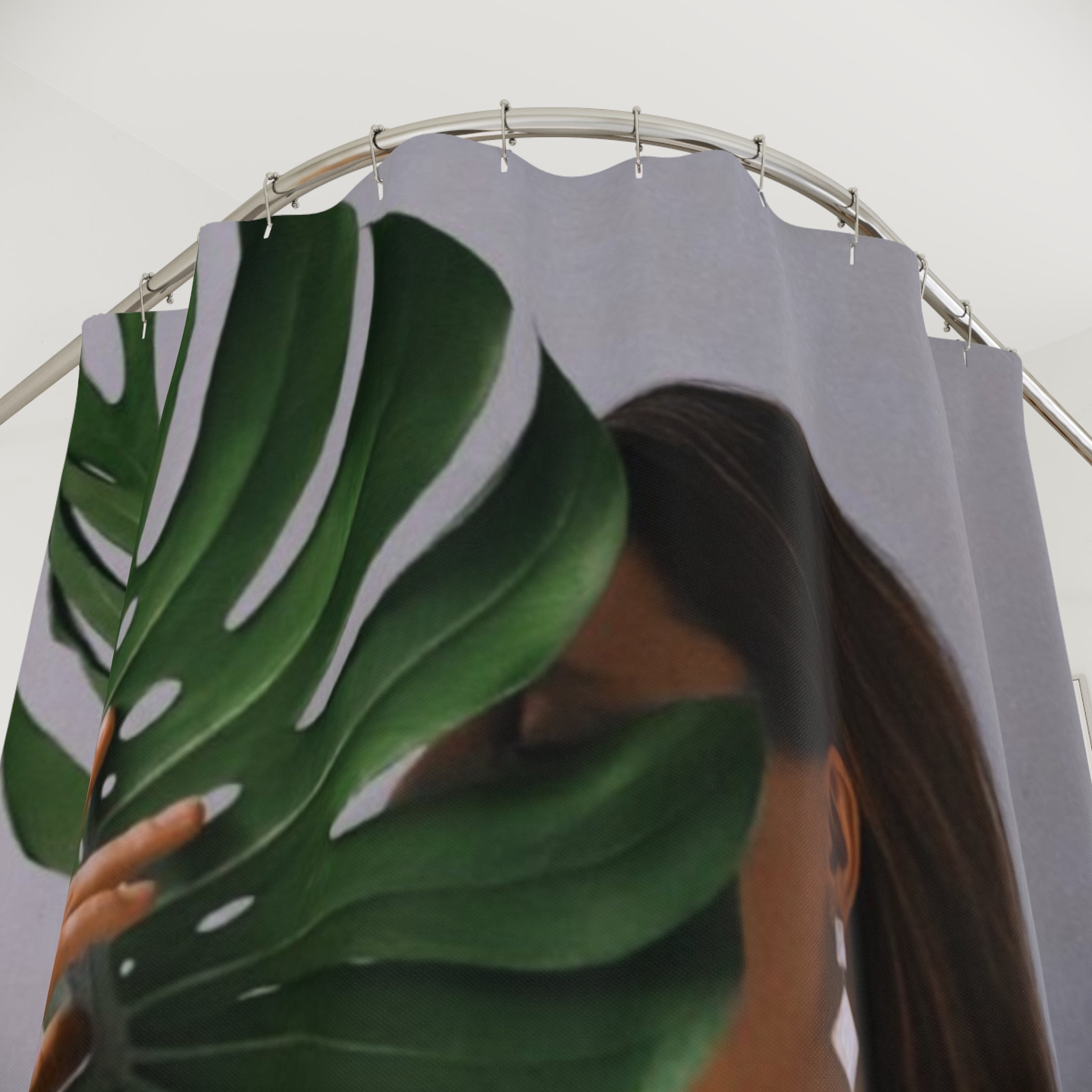 MONSTERA MYSTIQUE Shower Curtain by Industry Plant @AutoPaybump