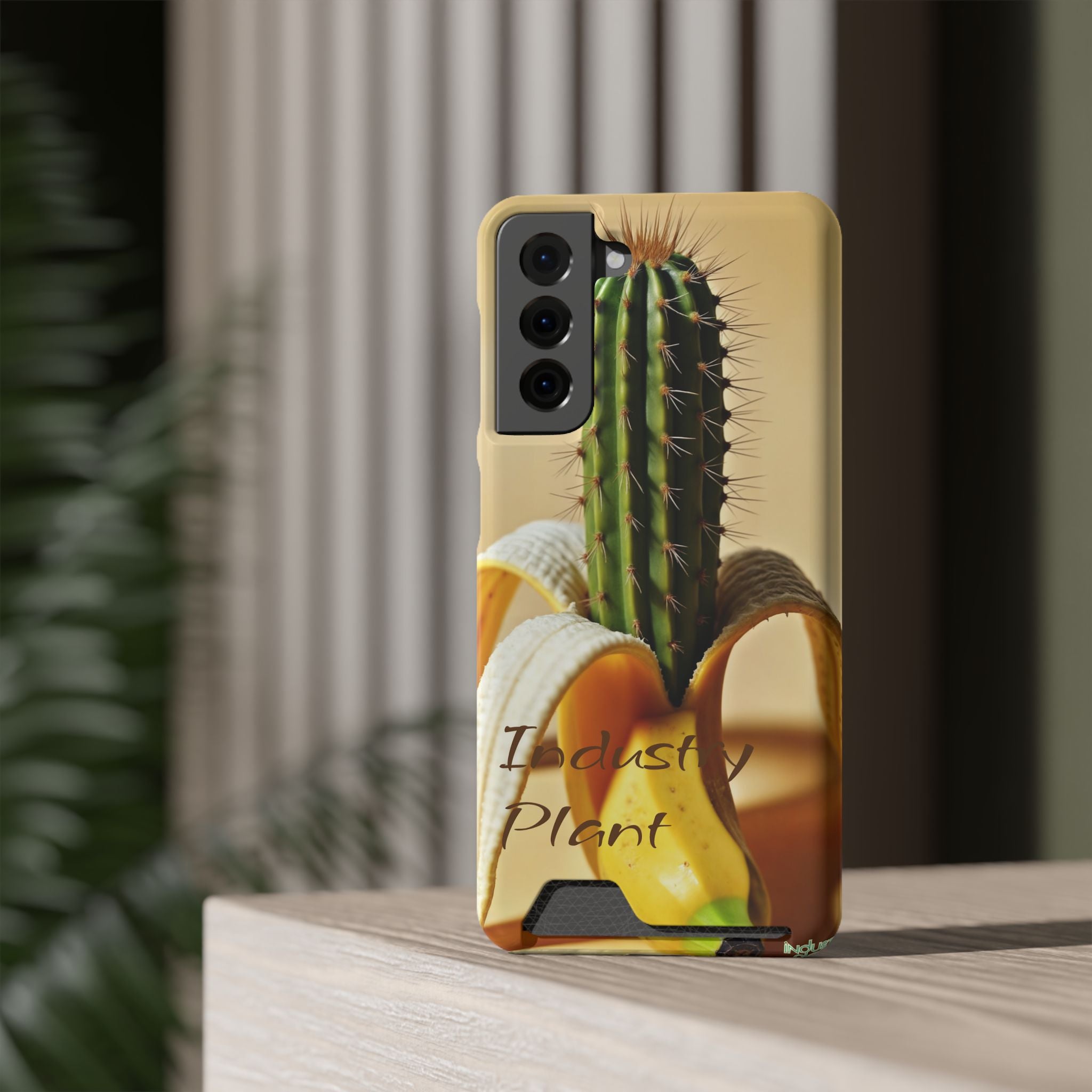 PEEL MY PRICKLED PECKER Stylish Phone Case with Card Holder by Industry Plant @AutoPaybump