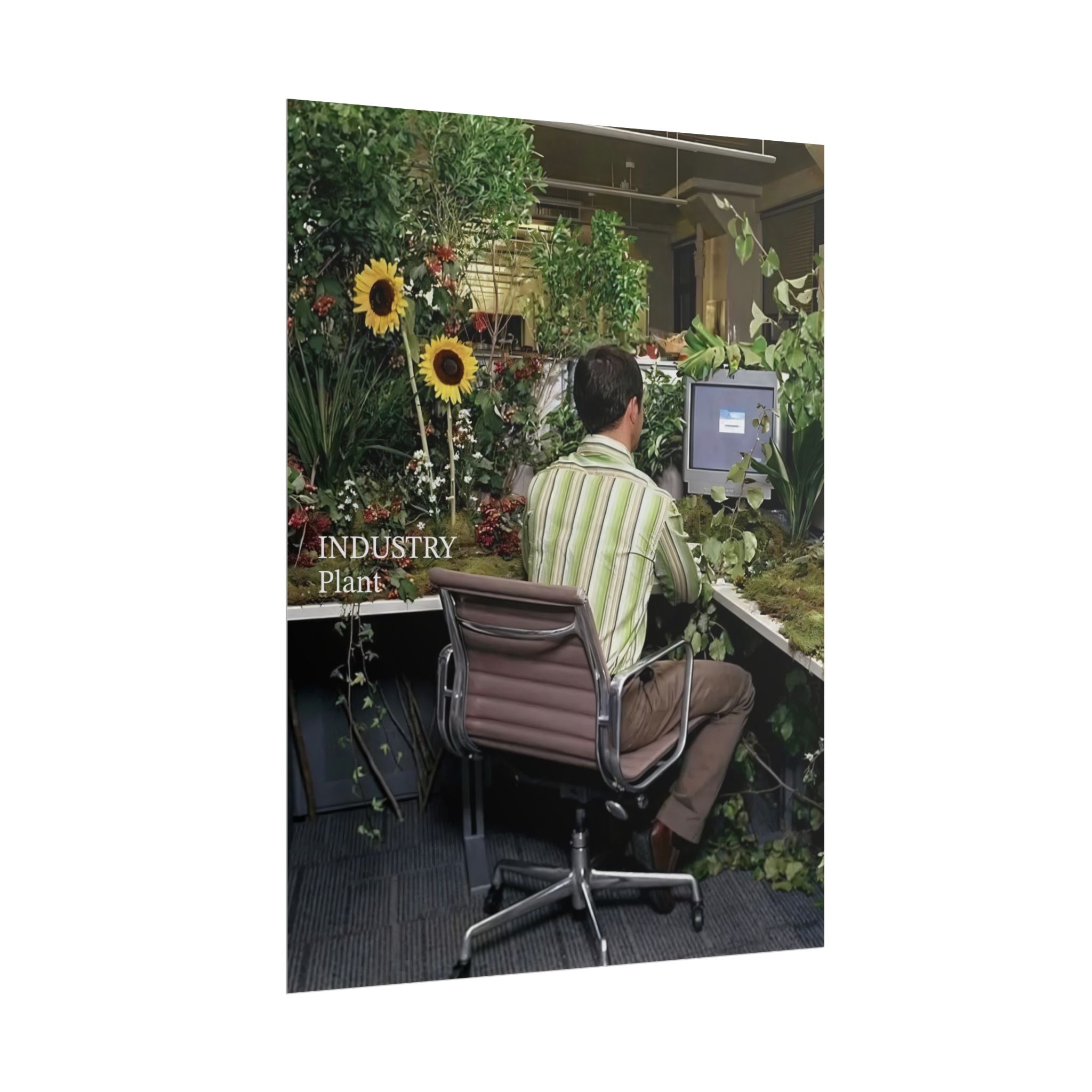 YOU'VE OUTGROWN THIS DAMN JOB!!! Fine Art Poster — Office Garden Fine Art Print by Industry Plant @AutoPaybump