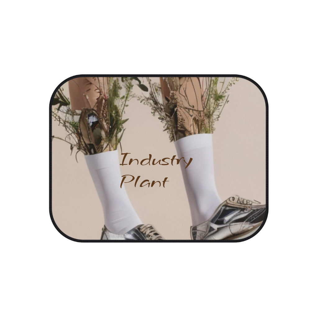 ALWAYS RUNNING ON PLANT POWER Unique Art Car Mats (Set of 4) - Stylish & Edgy Design by Industry Plant @AutoPaybump