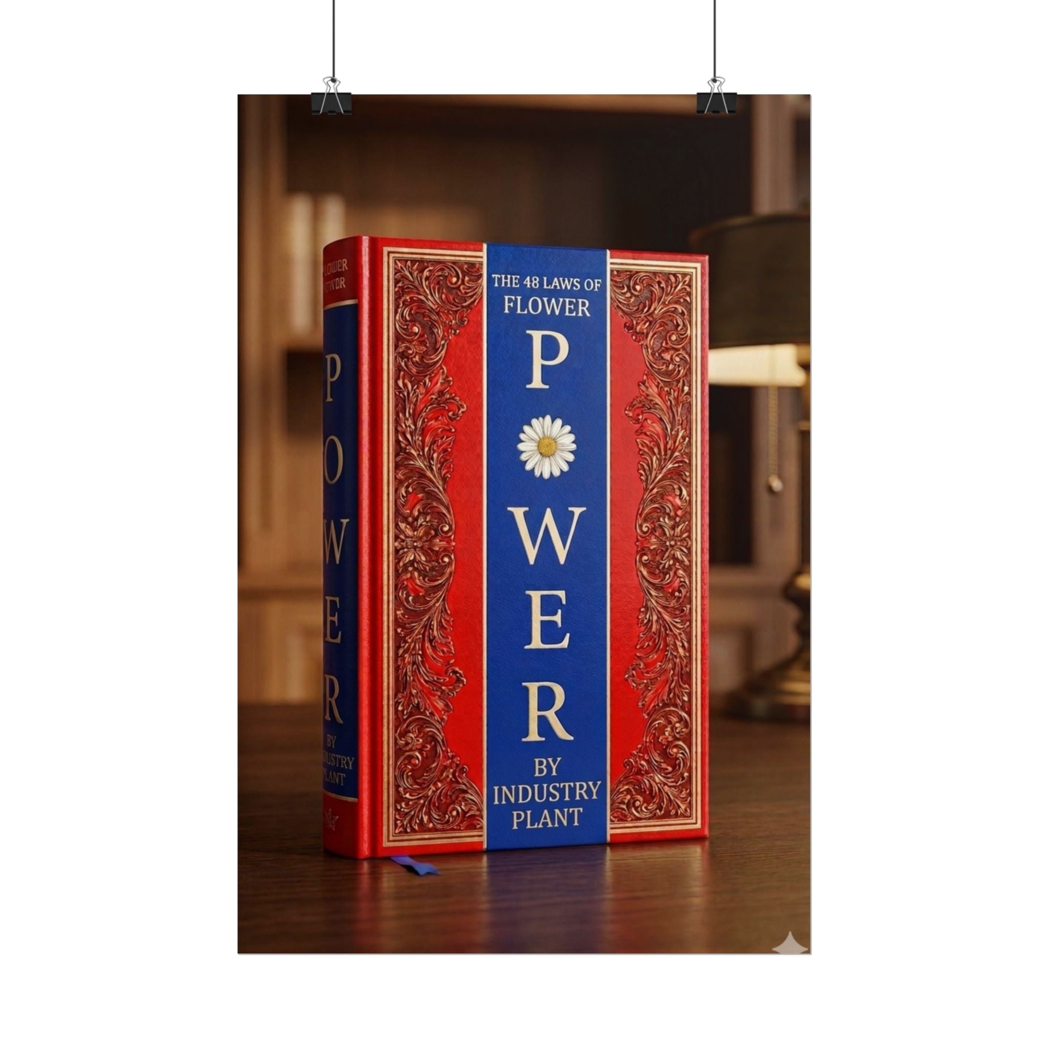 48 LAWS OF FLOWER POWER Book Cover Poster — Vintage Floral Baroque Decorative Fine Art Poster by INDUSTRY PLANT @AutoPaybump