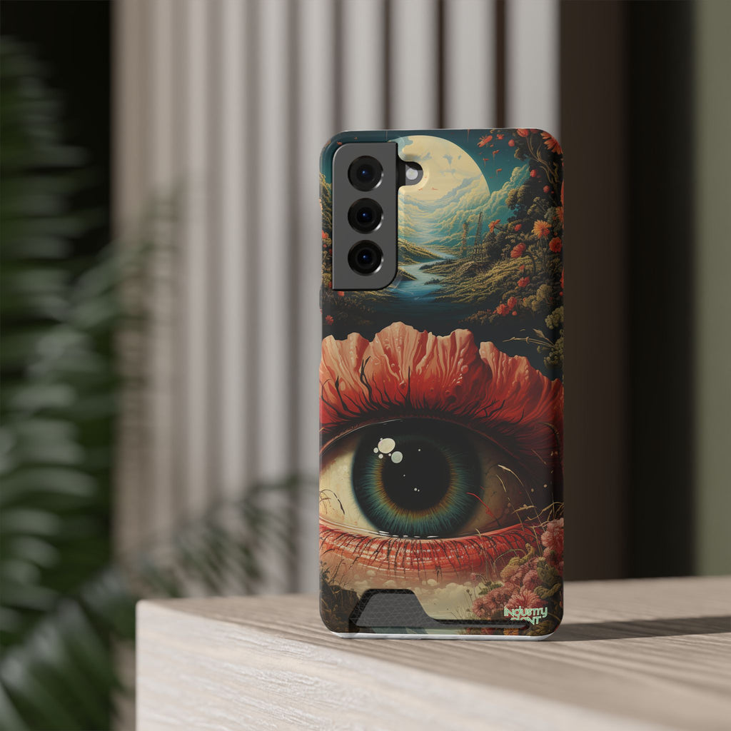 Eye Bloom Here... Stylish Phone Case with Card Holder by INDUSTRY PLANT @AutoPaybump