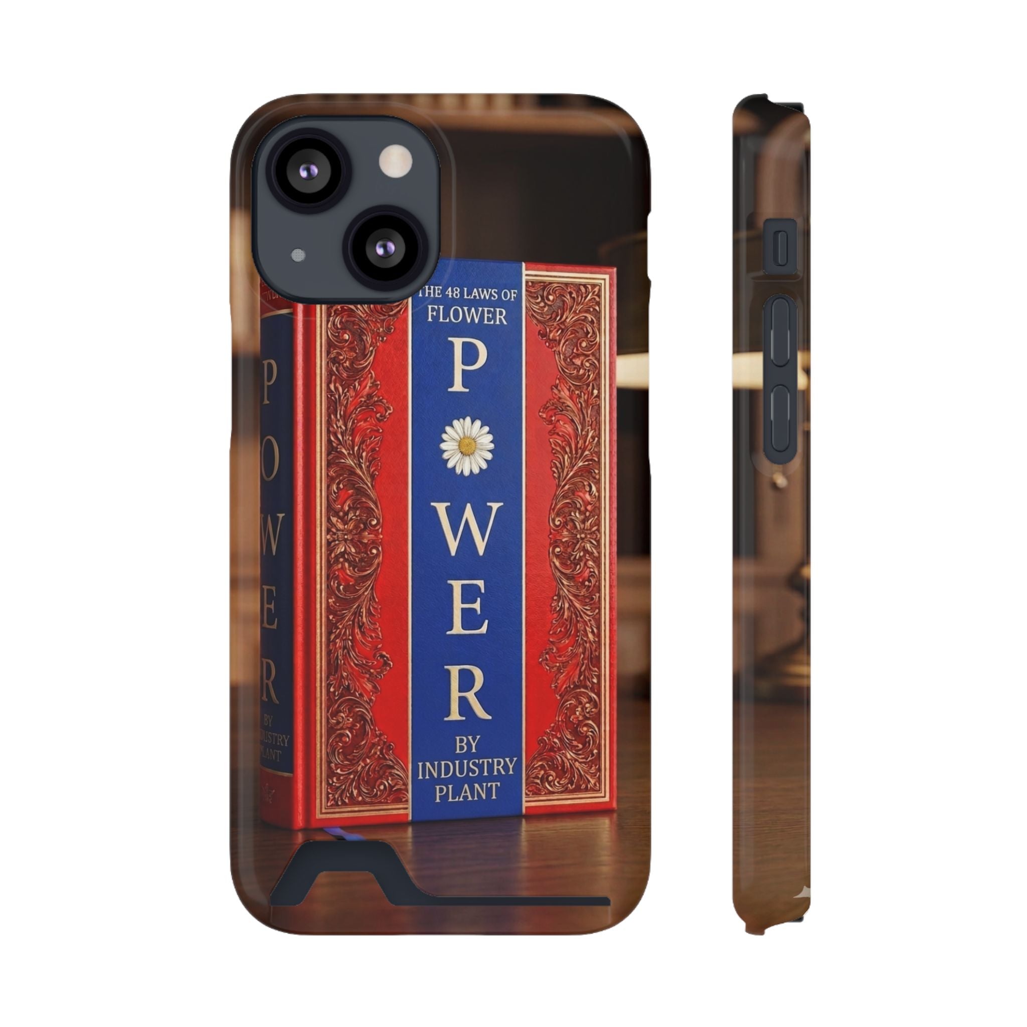 48 LAWS of FLOWER POWER Stylish Phone Case with Card Holder by INDUSTRY PLANT