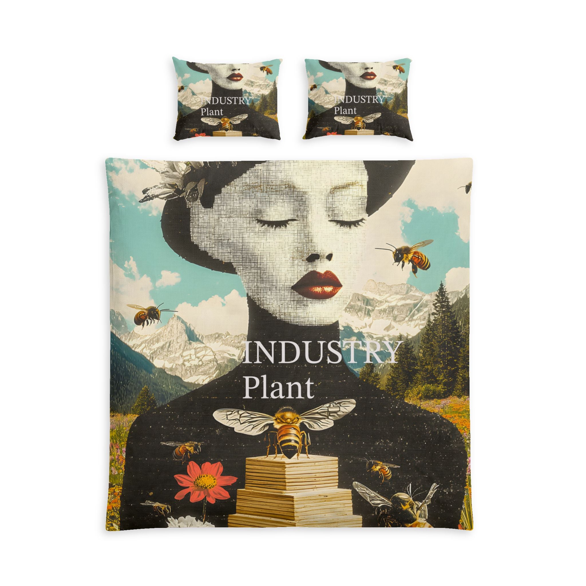 BEE STING LIPS BAE Cotton Bed Set by Industry Plant @AutoPaybump