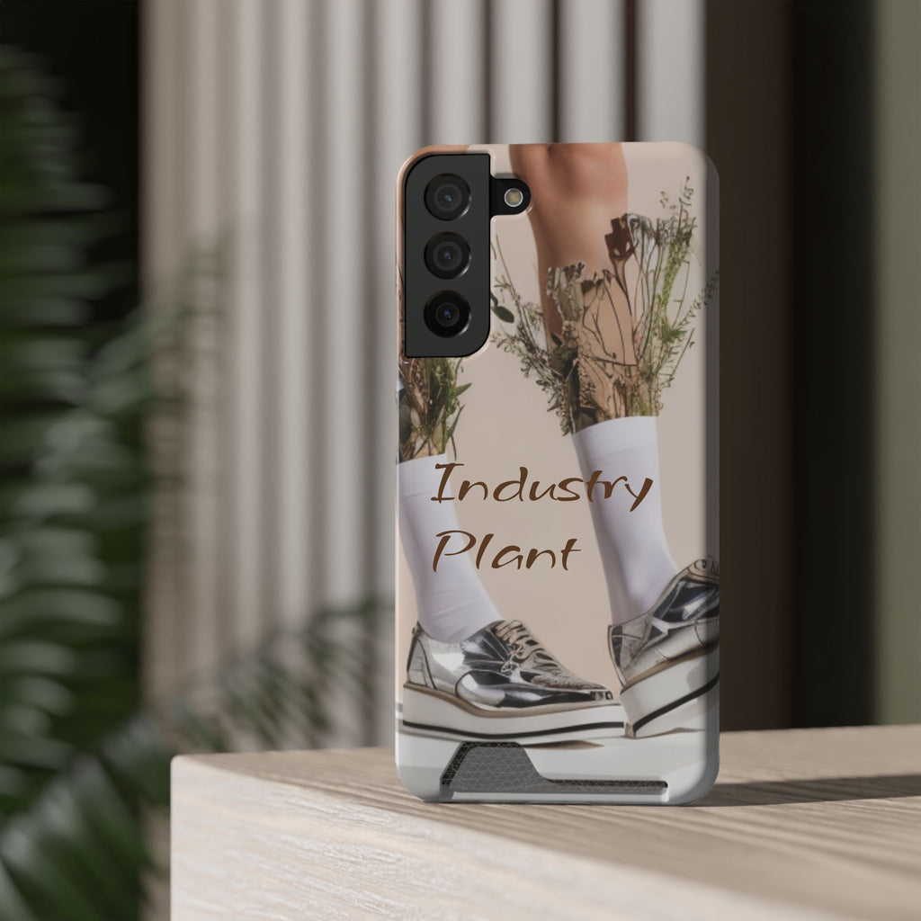 ALWAYS RUNNING ON PLANT POWER Stylish Phone Case with Card Holder by Industry Plant @AutoPaybump