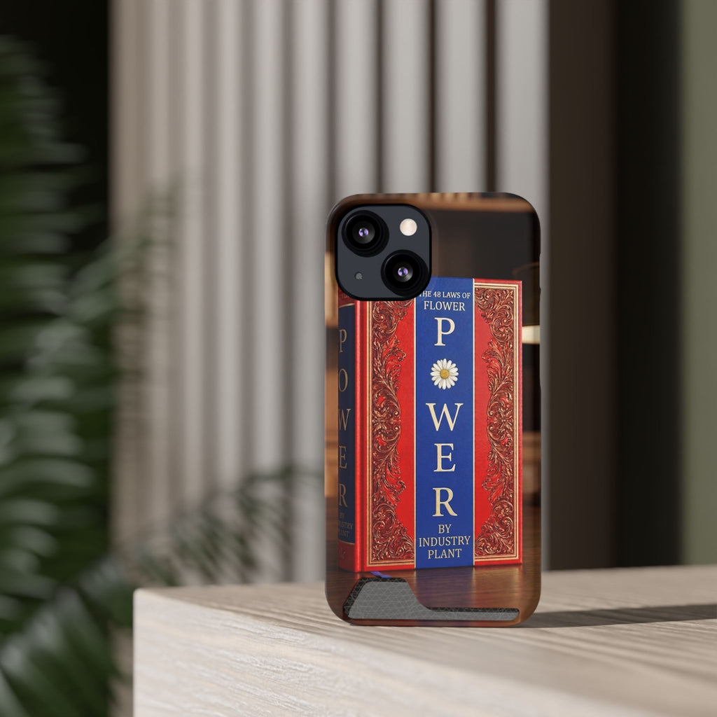 48 LAWS of FLOWER POWER Stylish Phone Case with Card Holder by INDUSTRY PLANT