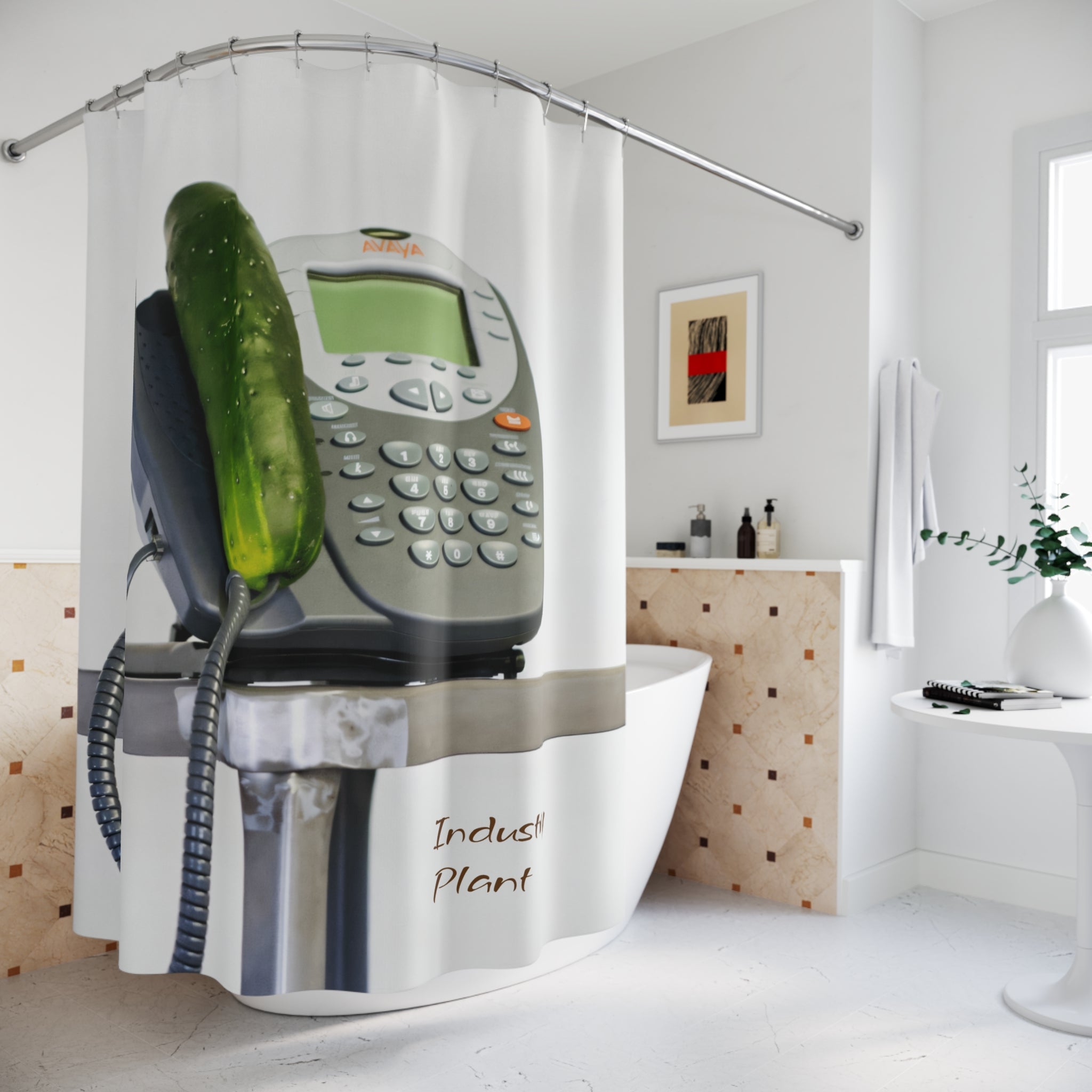 OUR FRESH NEW #GOGREEN CTA Shower Curtain by Industry Plant
