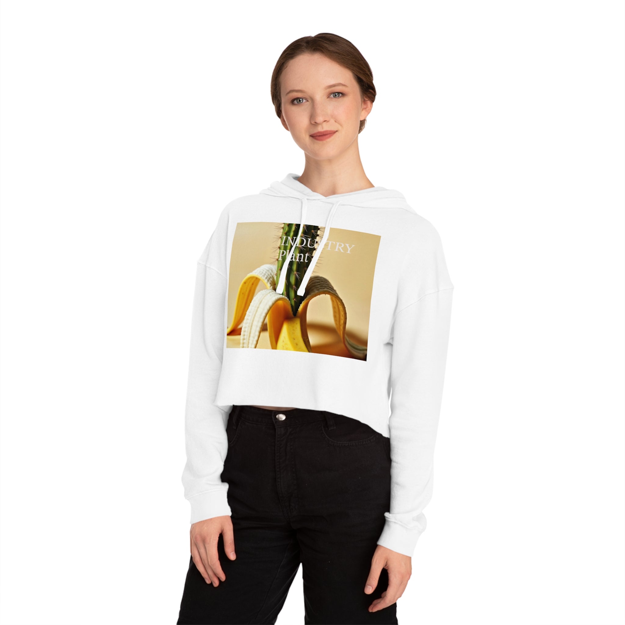 PEEL MY PRICKLY PECKER Chic Women's Cropped Hoodie by Industry Plant @AutoPaybump