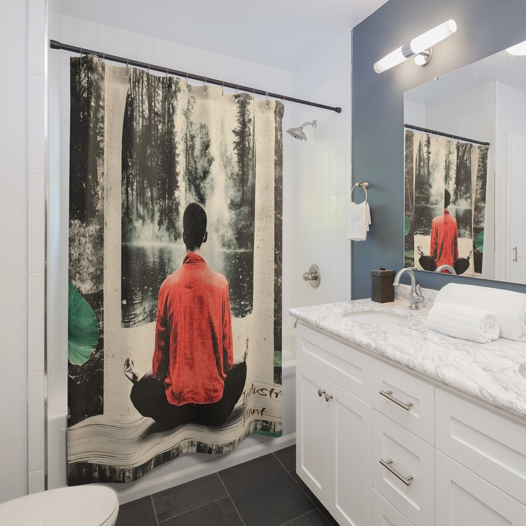 IMMERSIVE NATURE THERAPY Rx Shower Curtain by Industry Plant