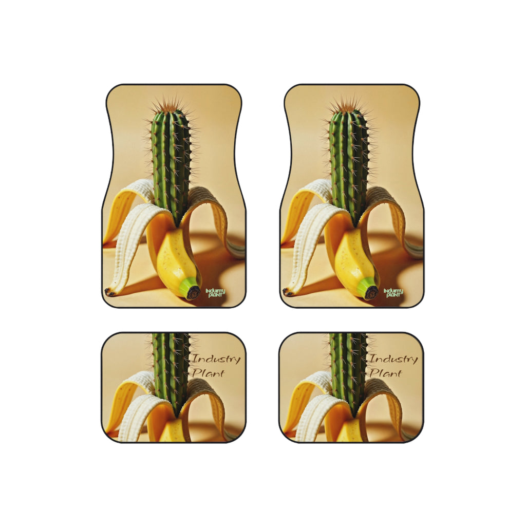PEEL MY PRICKLED PECKER Unique Art Car Mats (Set of 4) - Stylish & Edgy Design by Industry Plant @AutoPaybump