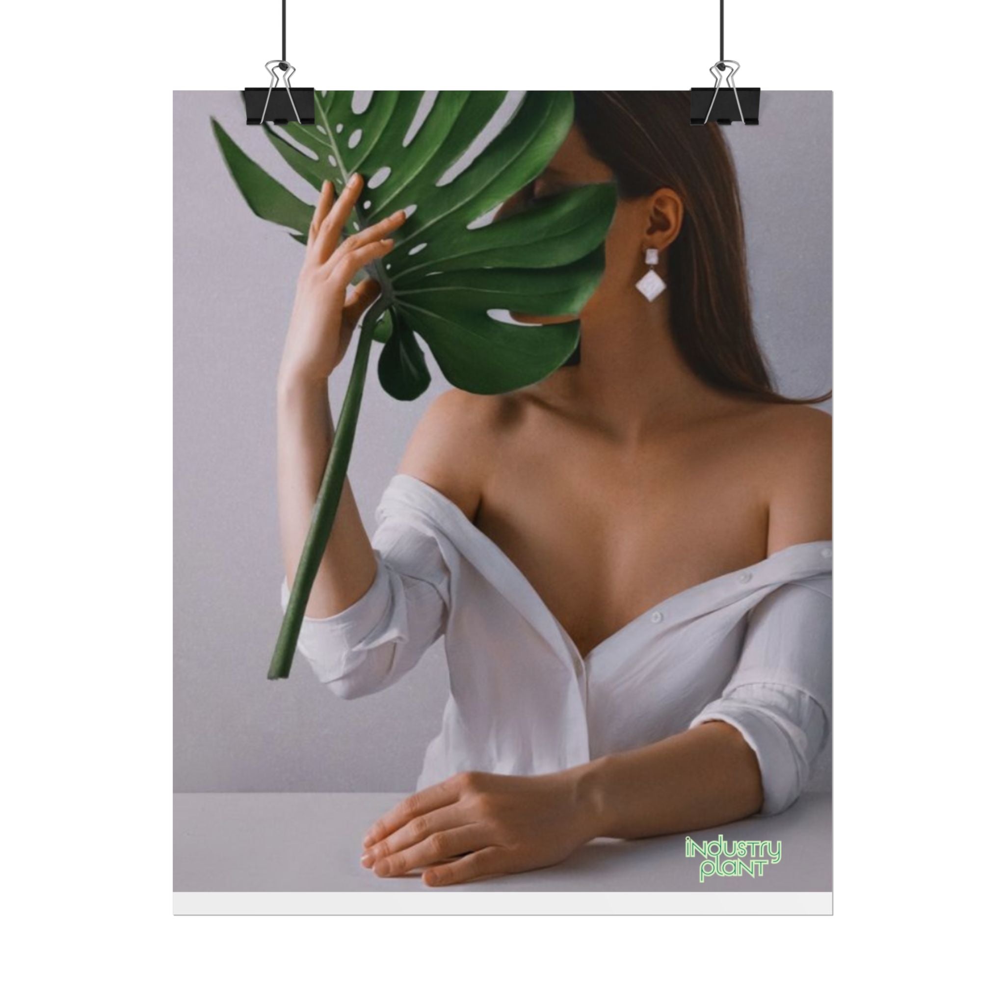 MONSTERA MYSTIQUE Botanical Chic Fine Art Poster — Woman with Monstera Wall Fine Art by INDUSTRY PLANT @AutoPaybump