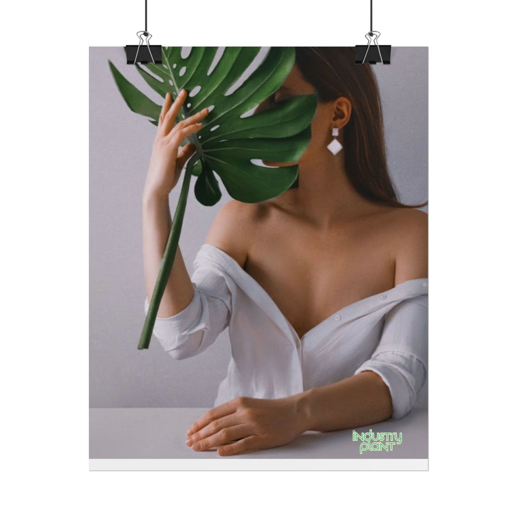 MONSTERA MYSTIQUE Botanical Chic Fine Art Poster — Woman with Monstera Wall Fine Art by INDUSTRY PLANT @AutoPaybump