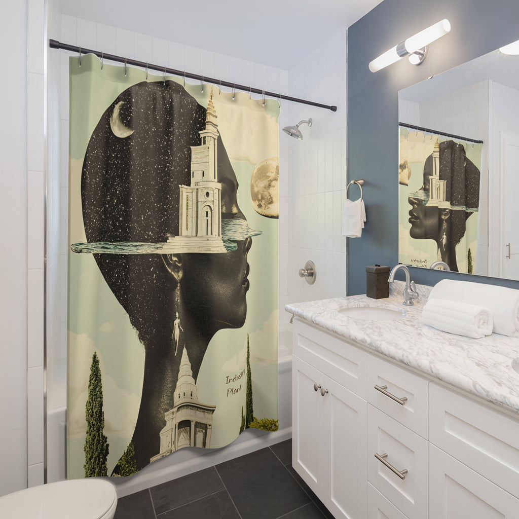 THE FUTURE IS FEMME Shower Curtain by Industry Plant