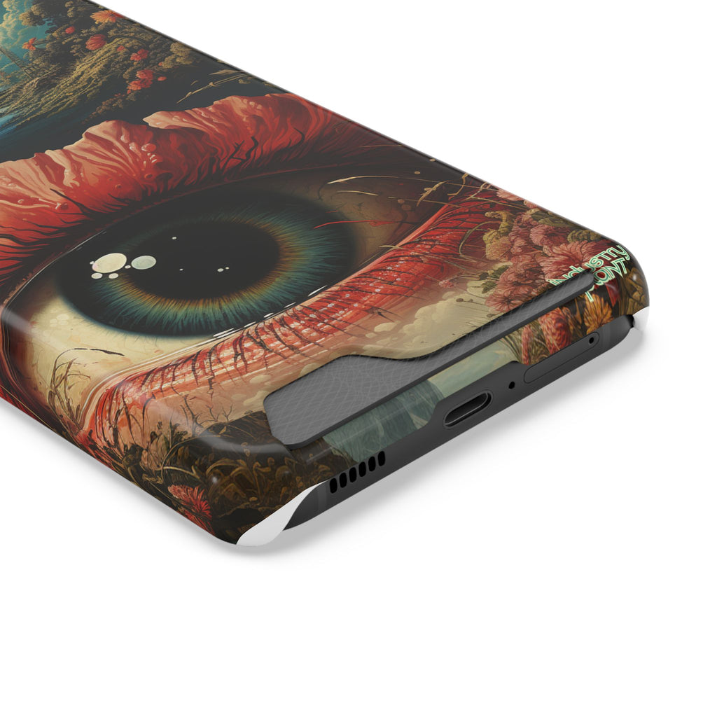 Eye Bloom Here... Stylish Phone Case with Card Holder by INDUSTRY PLANT @AutoPaybump