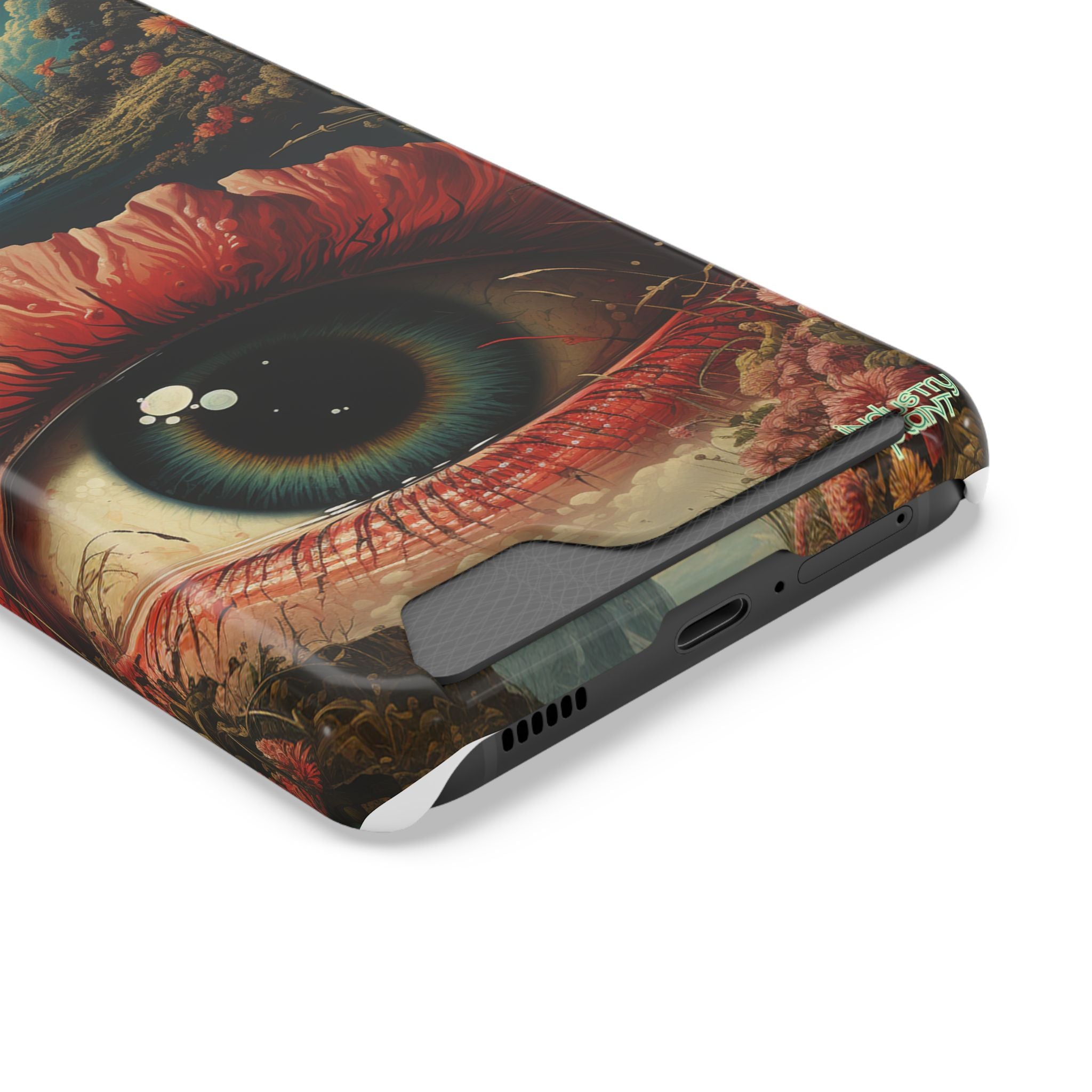 Eye Bloom Here... Stylish Phone Case with Card Holder by INDUSTRY PLANT @AutoPaybump