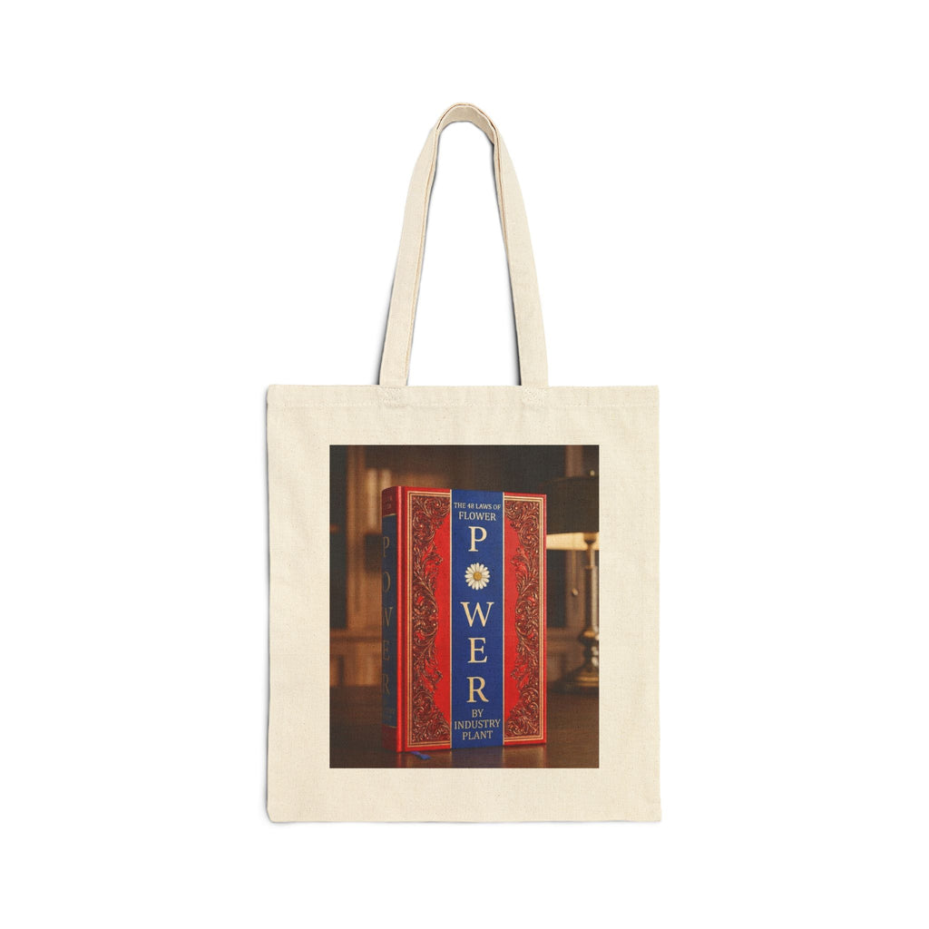 48 LAWS of FLOWER POWER — Vintage 'Power' Book Cover Canvas Tote by Industry Plant