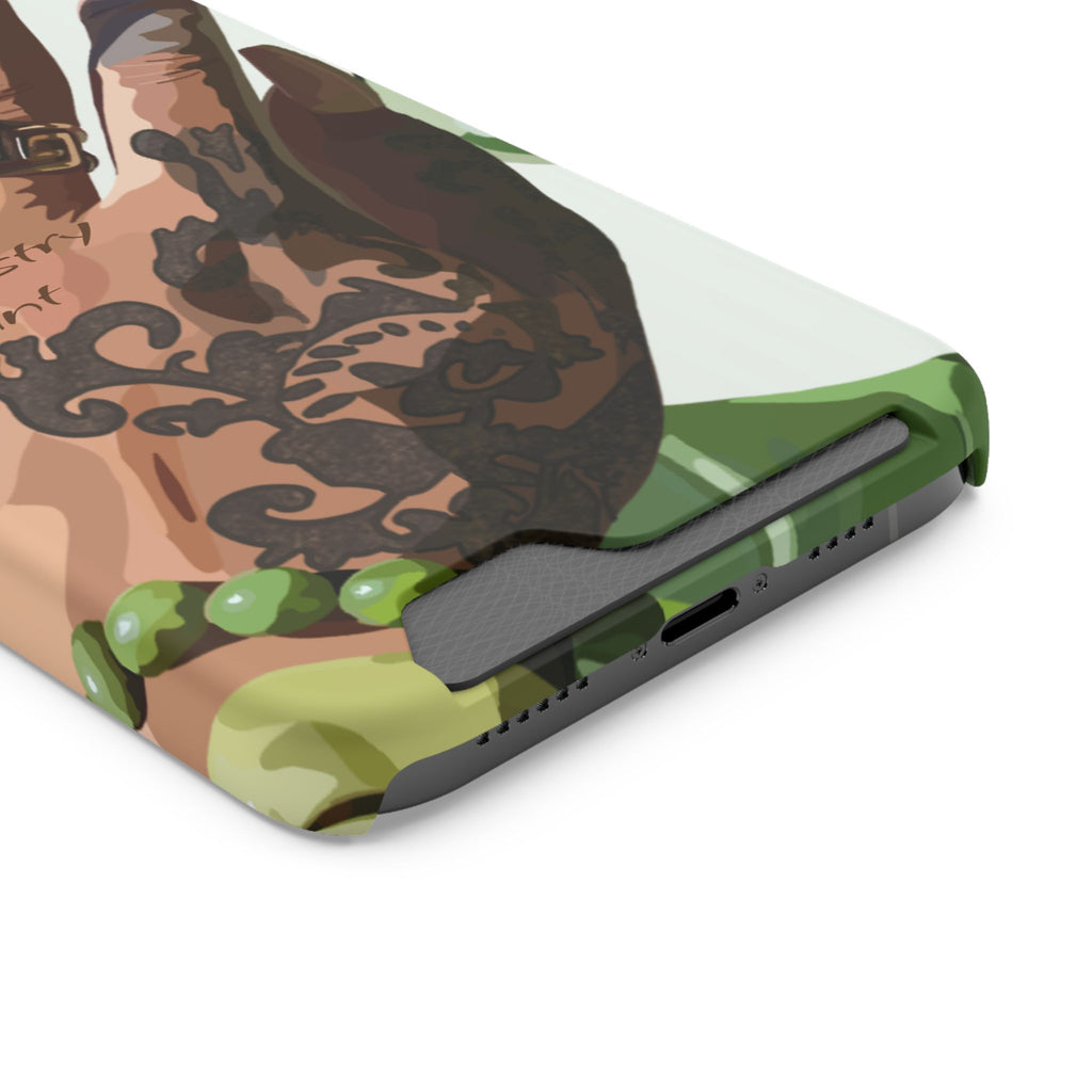 TATTED GREEN THUMB Stylish Phone Case with Card Holder by Industry Plant @AutoPaybump
