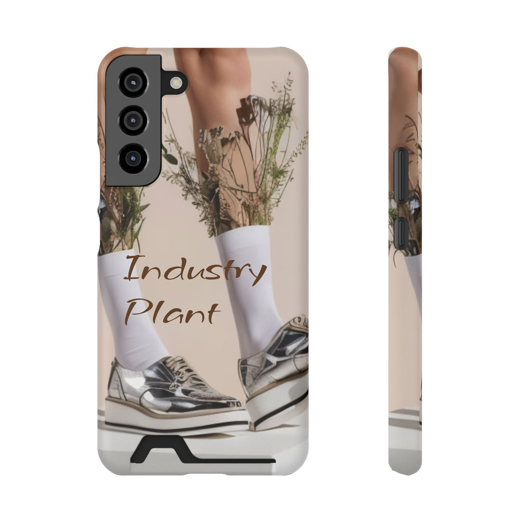 ALWAYS RUNNING ON PLANT POWER Stylish Phone Case with Card Holder by Industry Plant @AutoPaybump