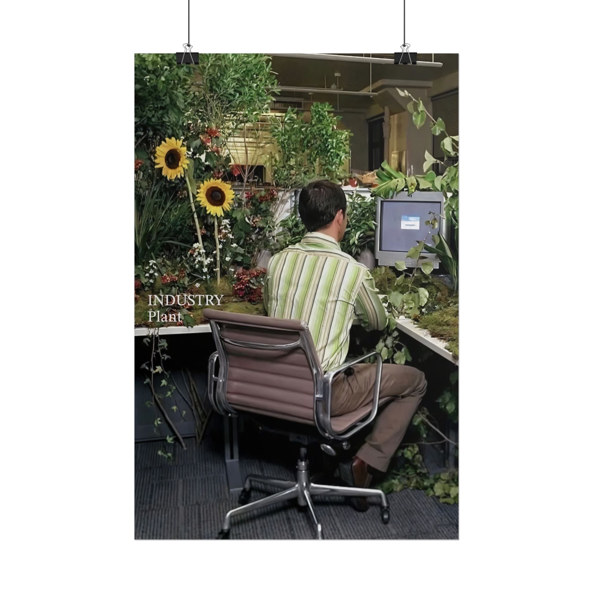YOU'VE OUTGROWN THIS DAMN JOB!!! Fine Art Poster — Office Garden Fine Art Print by Industry Plant @AutoPaybump