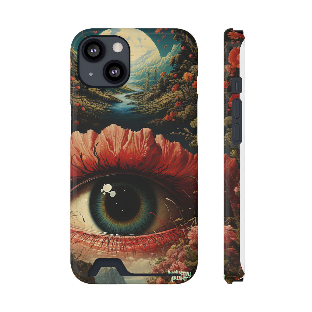 Eye Bloom Here... Stylish Phone Case with Card Holder by INDUSTRY PLANT @AutoPaybump