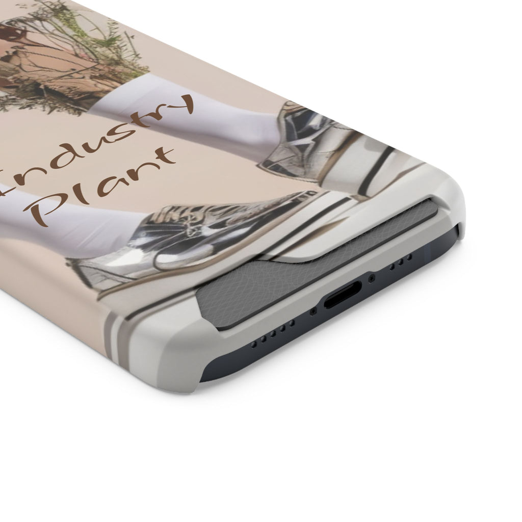 ALWAYS RUNNING ON PLANT POWER Stylish Phone Case with Card Holder by Industry Plant @AutoPaybump
