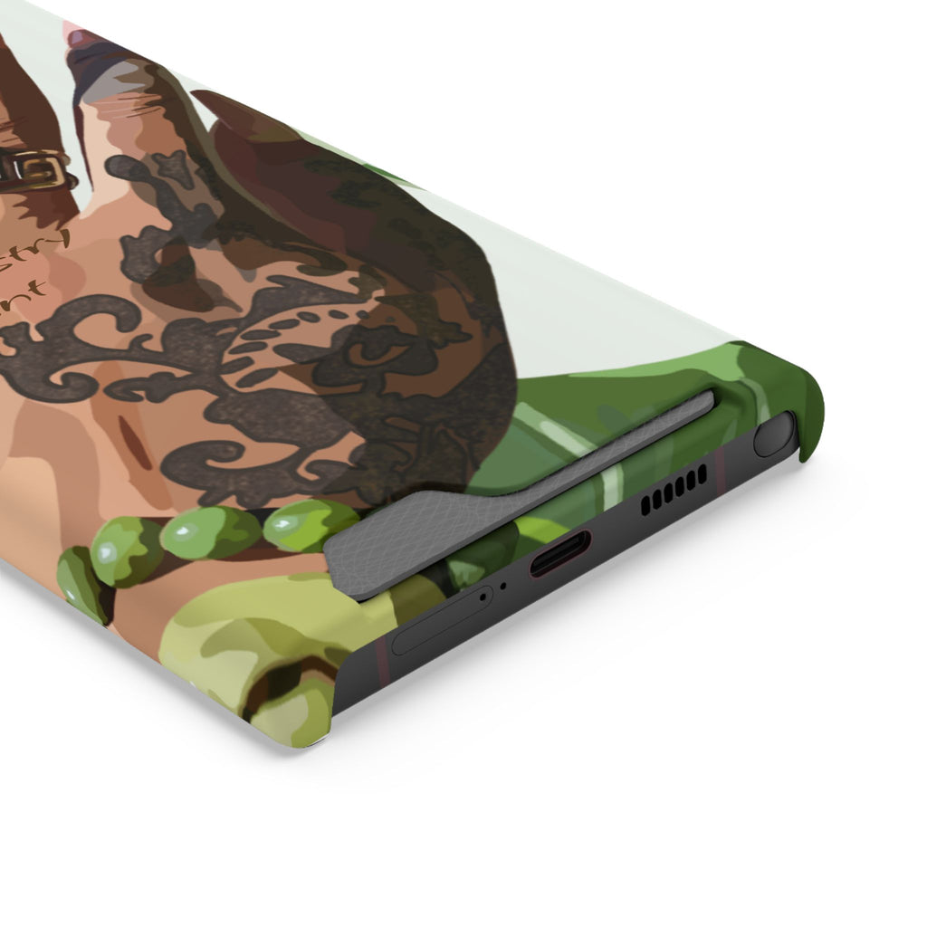 TATTED GREEN THUMB Stylish Phone Case with Card Holder by Industry Plant @AutoPaybump