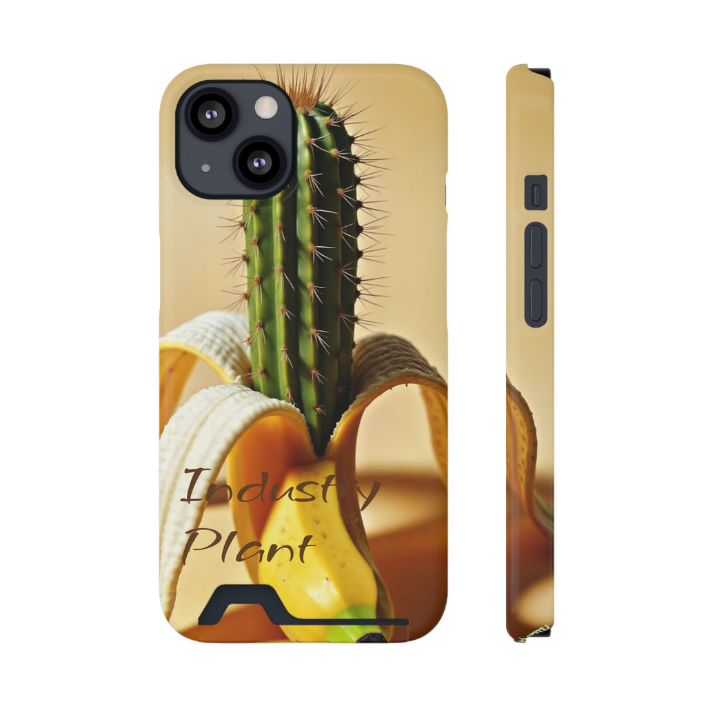 PEEL MY PRICKLED PECKER Stylish Phone Case with Card Holder by Industry Plant @AutoPaybump