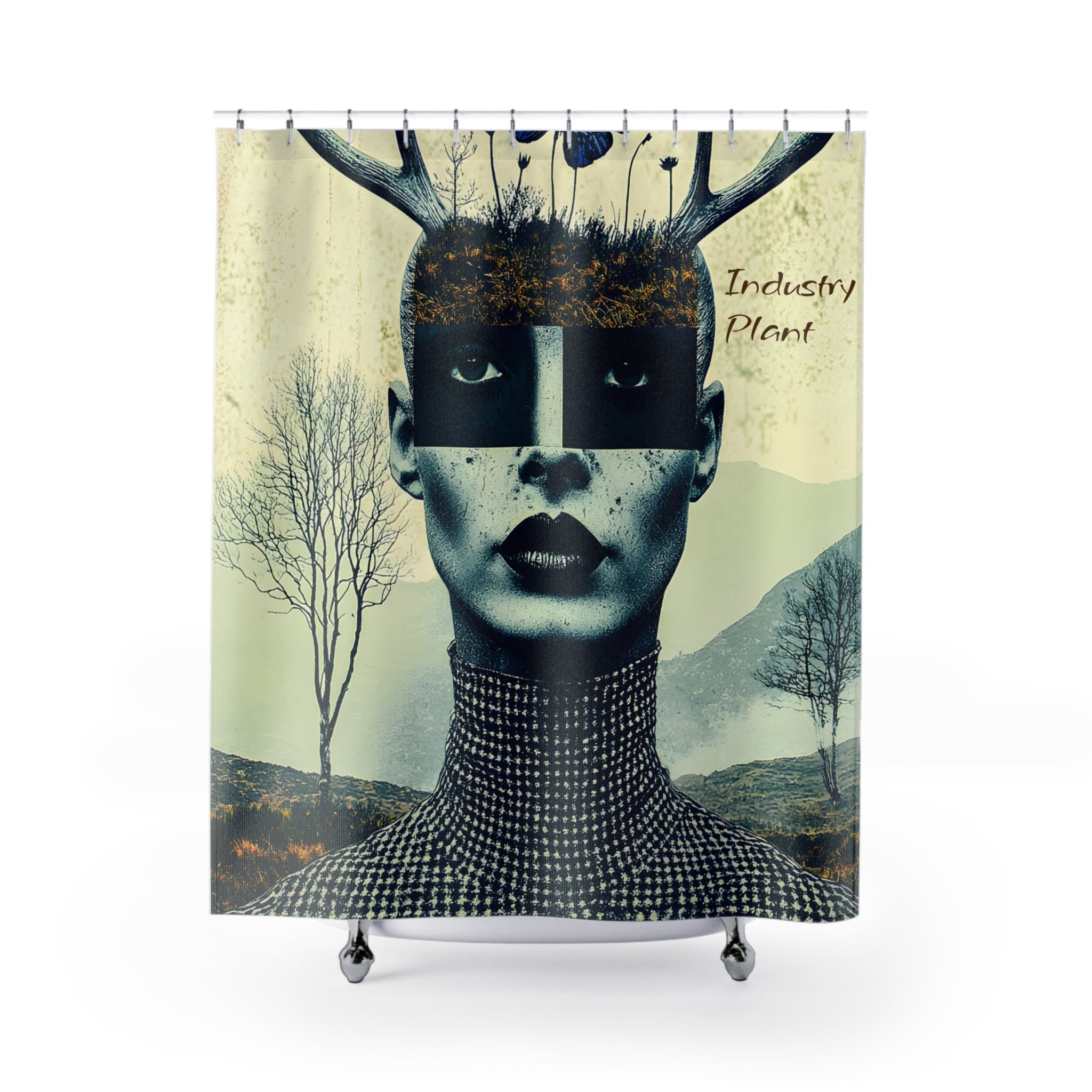 WOOD FAIRY FACE CARD Shower Curtain by @AutoPaybump