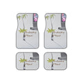 WEED TV Unique Art Car Mats (Set of 4) - Stylish & Edgy Design by Industry Plant @AutoPaybump