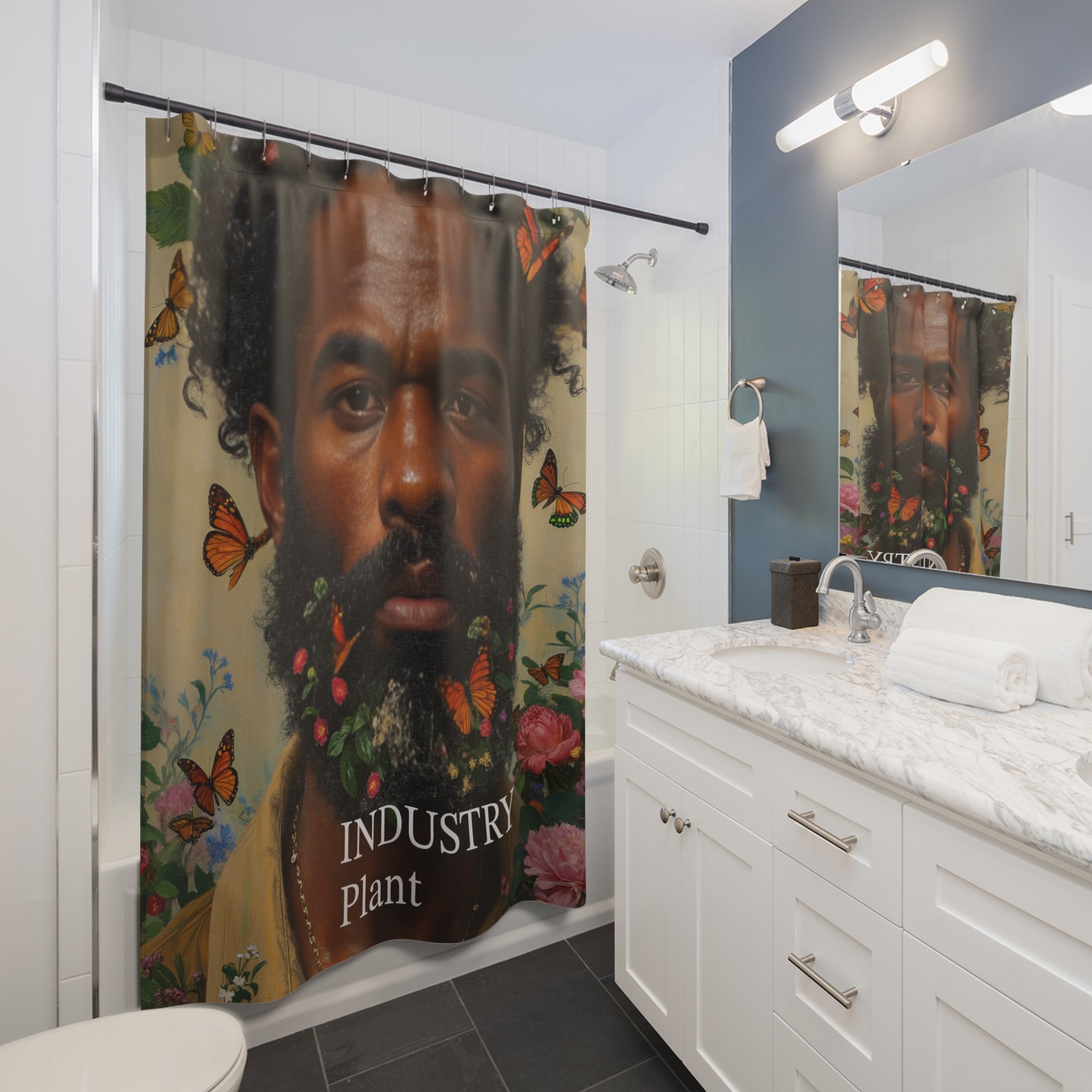 THE SPIRITUAL LANDSCAPER Shower Curtain by Industry Plant
