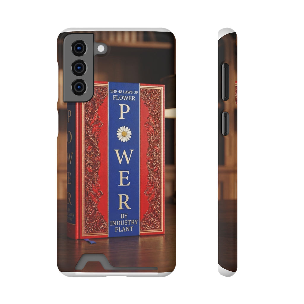 48 LAWS of FLOWER POWER Stylish Phone Case with Card Holder by INDUSTRY PLANT