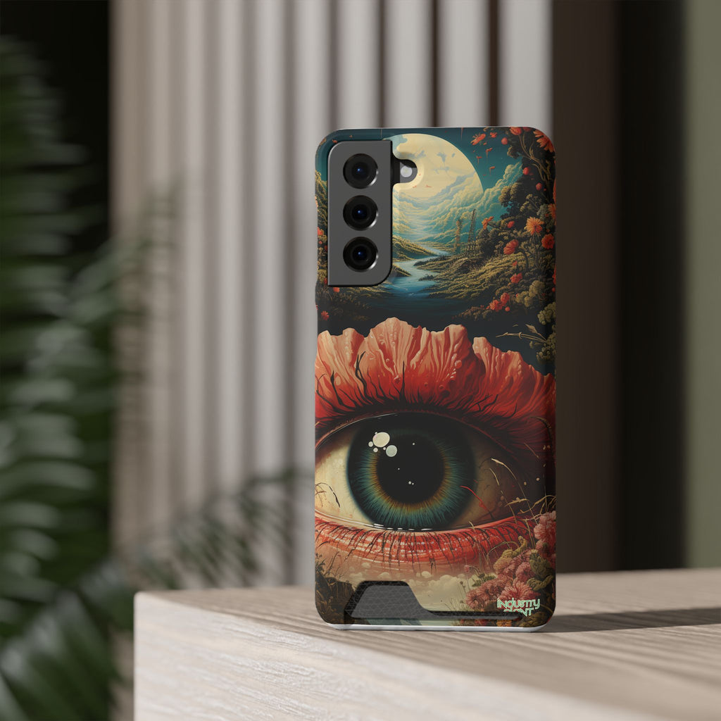 Eye Bloom Here... Stylish Phone Case with Card Holder by INDUSTRY PLANT @AutoPaybump