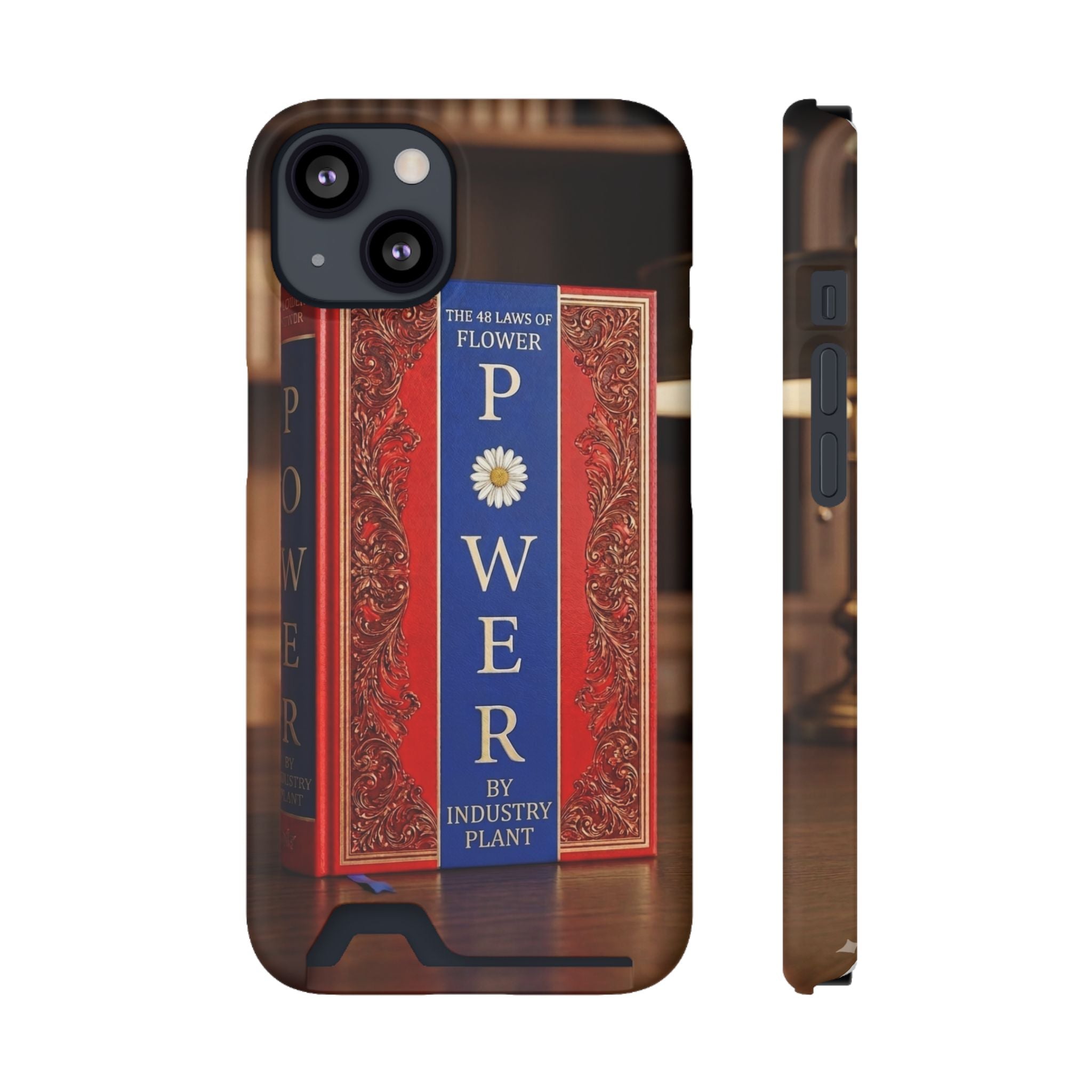 48 LAWS of FLOWER POWER Stylish Phone Case with Card Holder by INDUSTRY PLANT