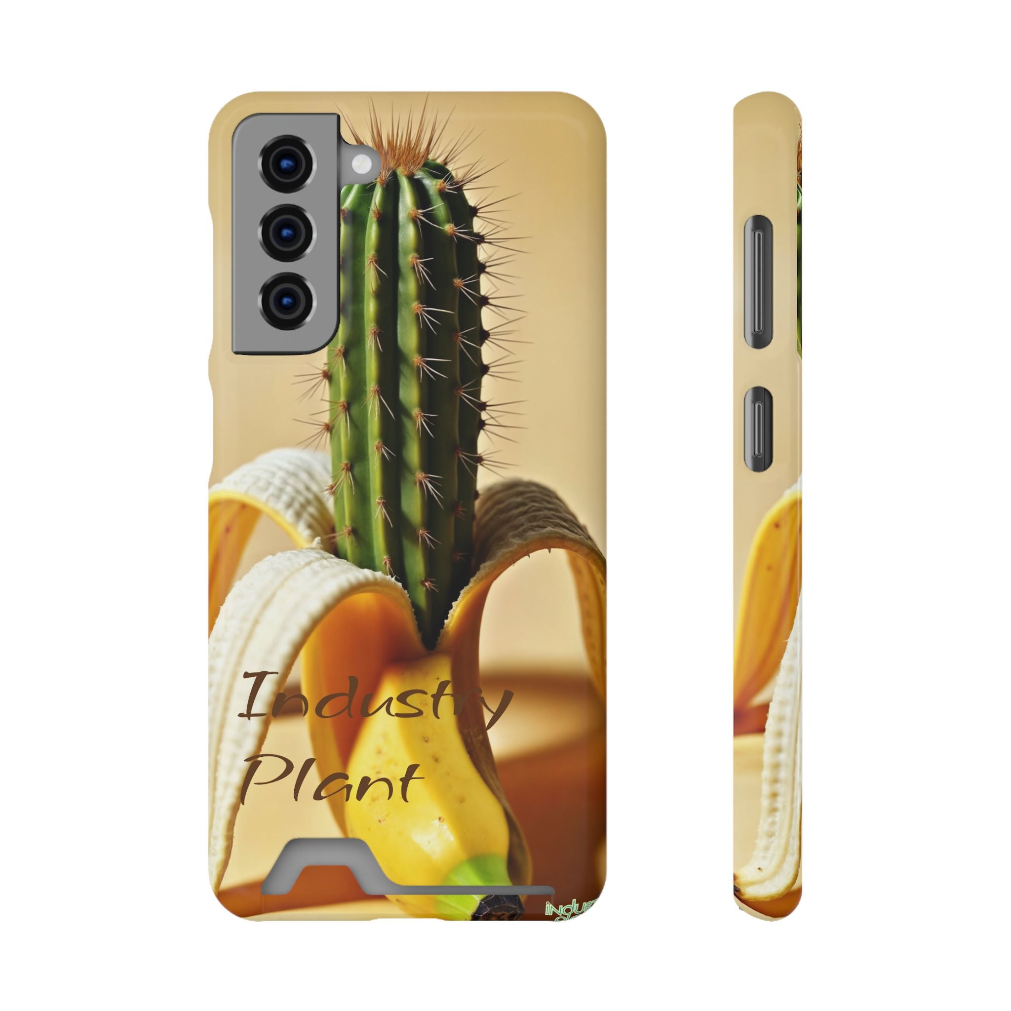 PEEL MY PRICKLED PECKER Stylish Phone Case with Card Holder by Industry Plant @AutoPaybump